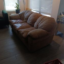 Leather/Suade Sofa