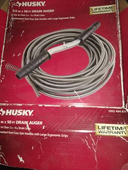Half Inch By 50 Ft Drain Auger