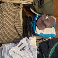 48 Pieces Men’s Clothing Lot 36,38 Pants Large XL Tops