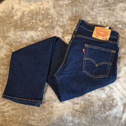30x30 Levi's 513 Men's Dark Wash Straight Fit Jeans