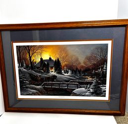 Terry Redlin Print “Heading Home” Double Matted