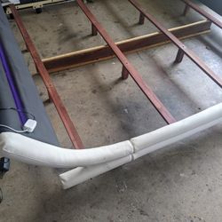 King Size Bed Frame With Lighted Headboard Great Condition Several Different Colors LEDs Glowing Very Unique 