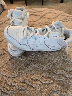 White & Blue Reeboks