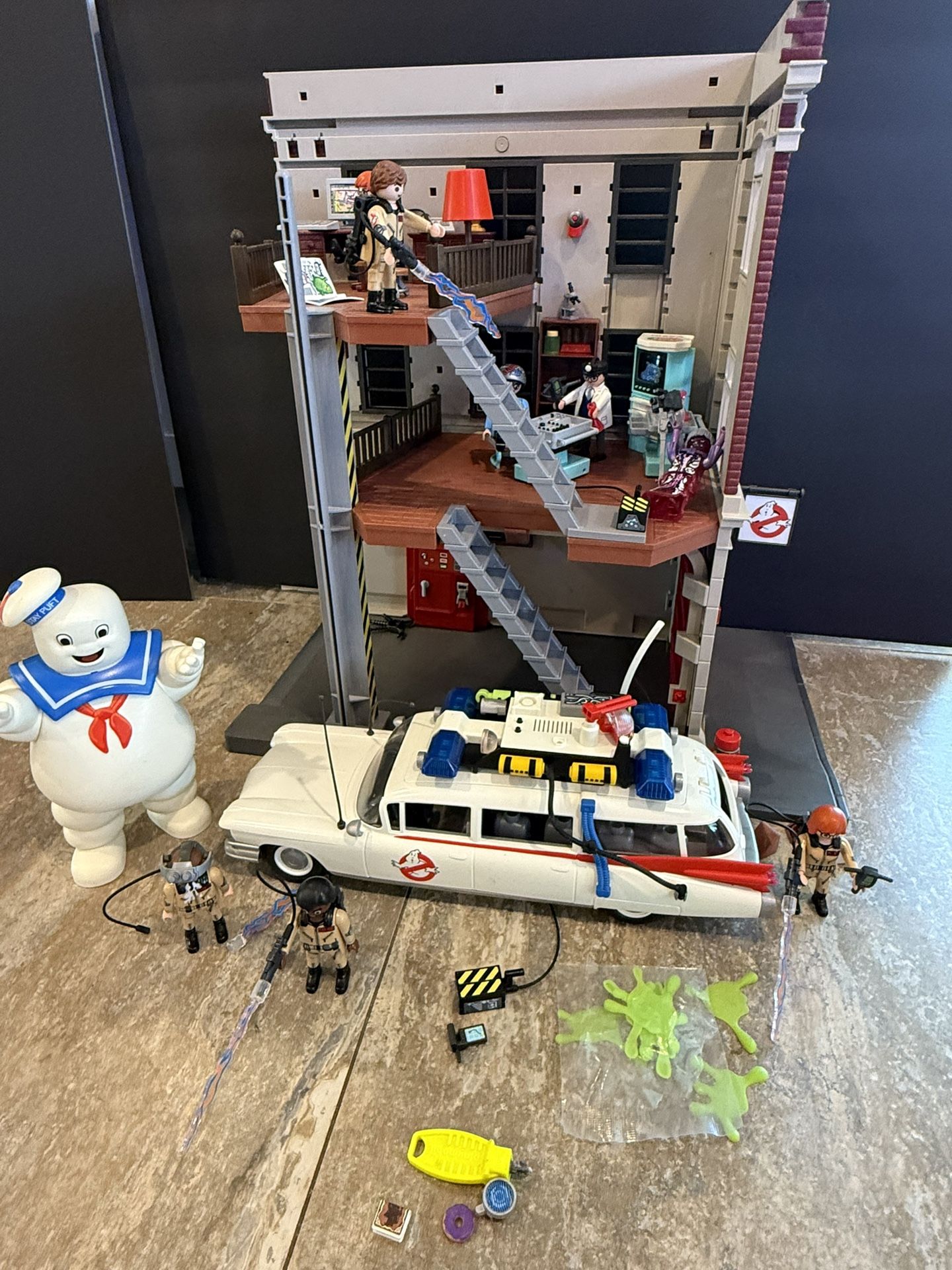 🔥 Playmobil Ghostbusters Firehouse HQ Ecto Figures