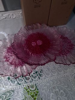 platos en forma de flor