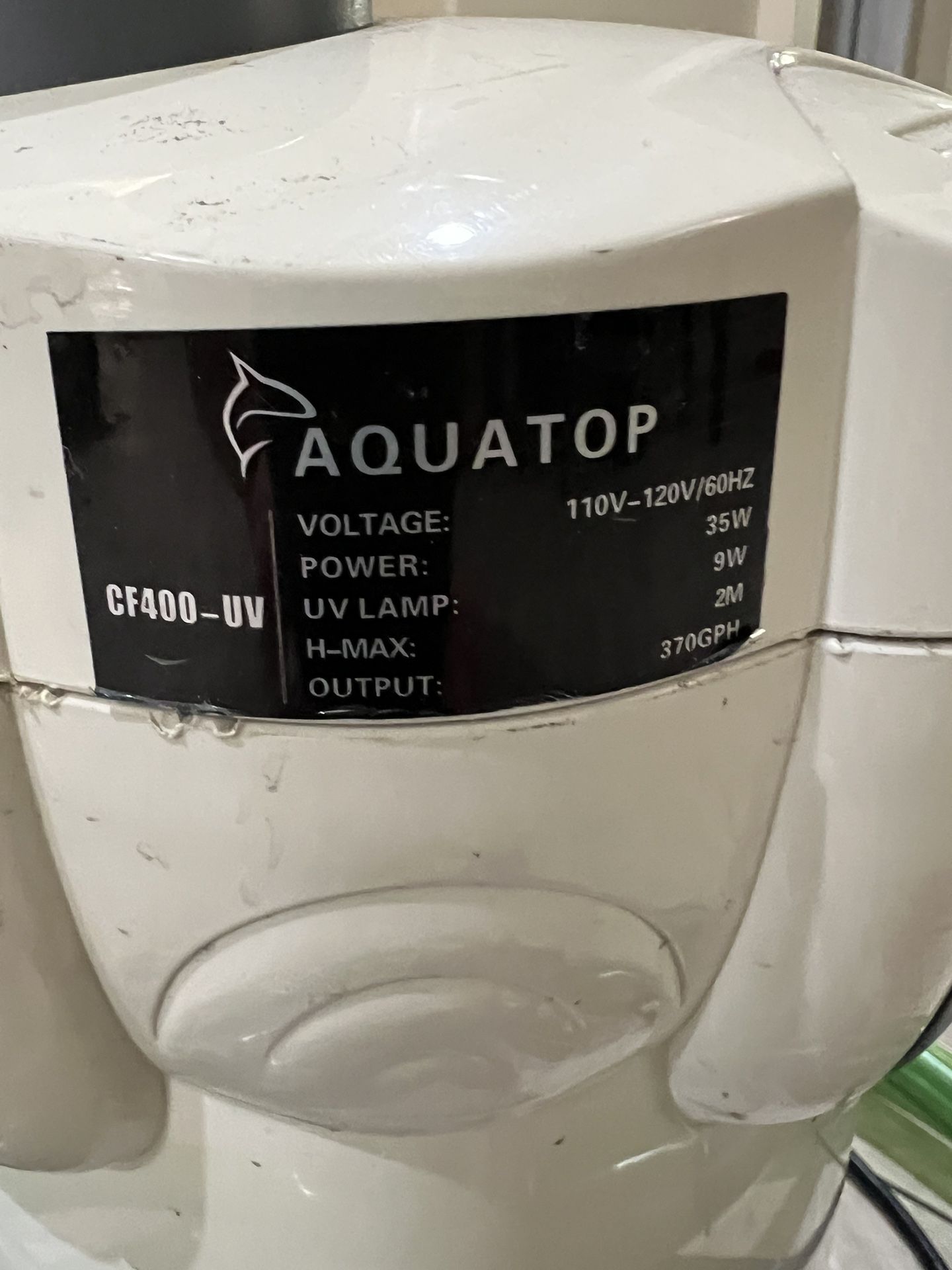 Used Aquarium Canister Filter And Heater/Aquatop CF400-UV & EHEIM Heater