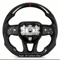 Carbon Fiber Dodge Steering Wheel 