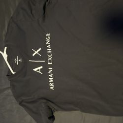 armani exchange black tee 
