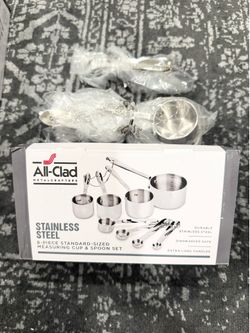 All-Clad Stainless-Steel 8 pc. Standard-Size Measuring Cup & Spoon Combo Set