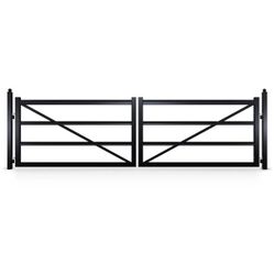 Montana Farm Style Driveway Gate – Dual Swing – 18’ x 5’