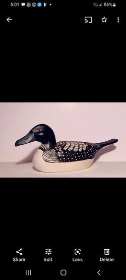 Wood Decoy Duck 