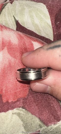 6mm 10k White Gold Brushed Wedding Band