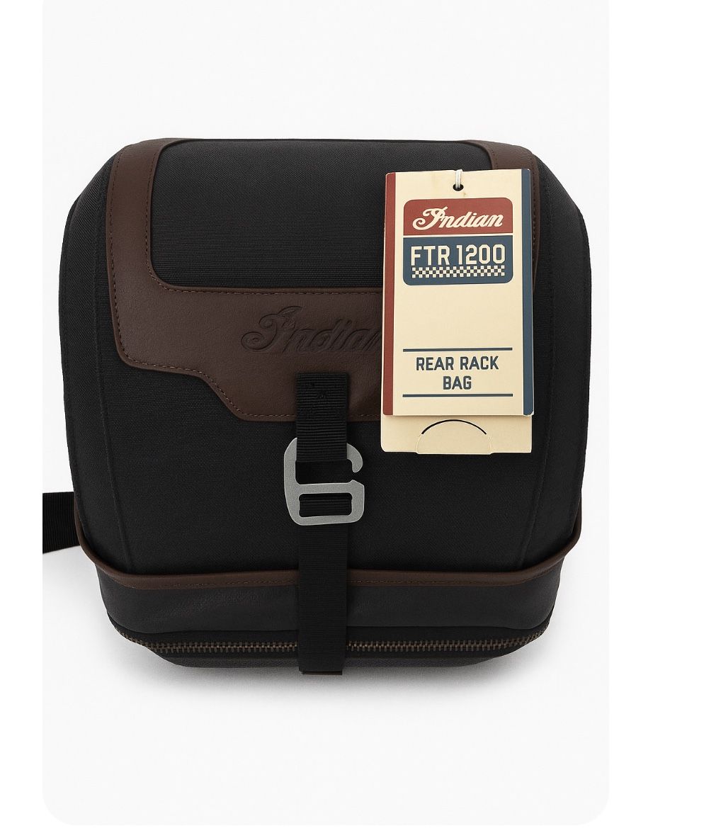 Indian Motorcycle FTR 1200 Rear Rack Bag Motorcycle Bag Black / BRAND NEW!