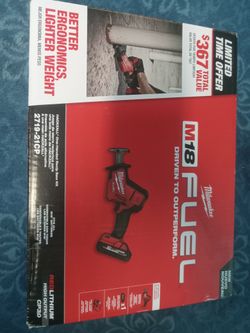 Milwaukee M18 FUEL 18-Volt Lithium-Ion Brushless Cordless HACKZALL Reciprocating Saw with 2.0 Ah Battery

