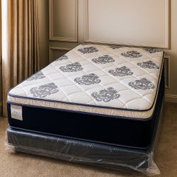 Brand New Full Size Pillow Top Mattress – 14” Thick for Superior Comfort. Direct from Factory. Also Available: Twin, Queen & King. Fast Same-Day Deliv