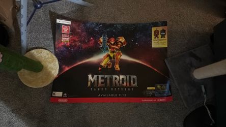 Metroid samus returns GameStop poster