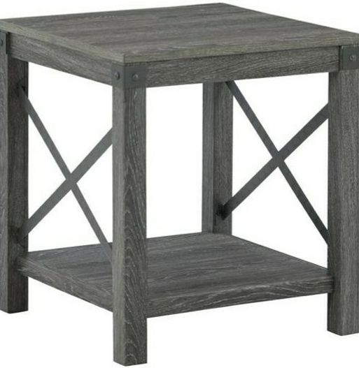 🚛 Free Delivery 🚚Same Day Delivery ❤️39 DOWN ❤️Freedan Grayish Brown End Table