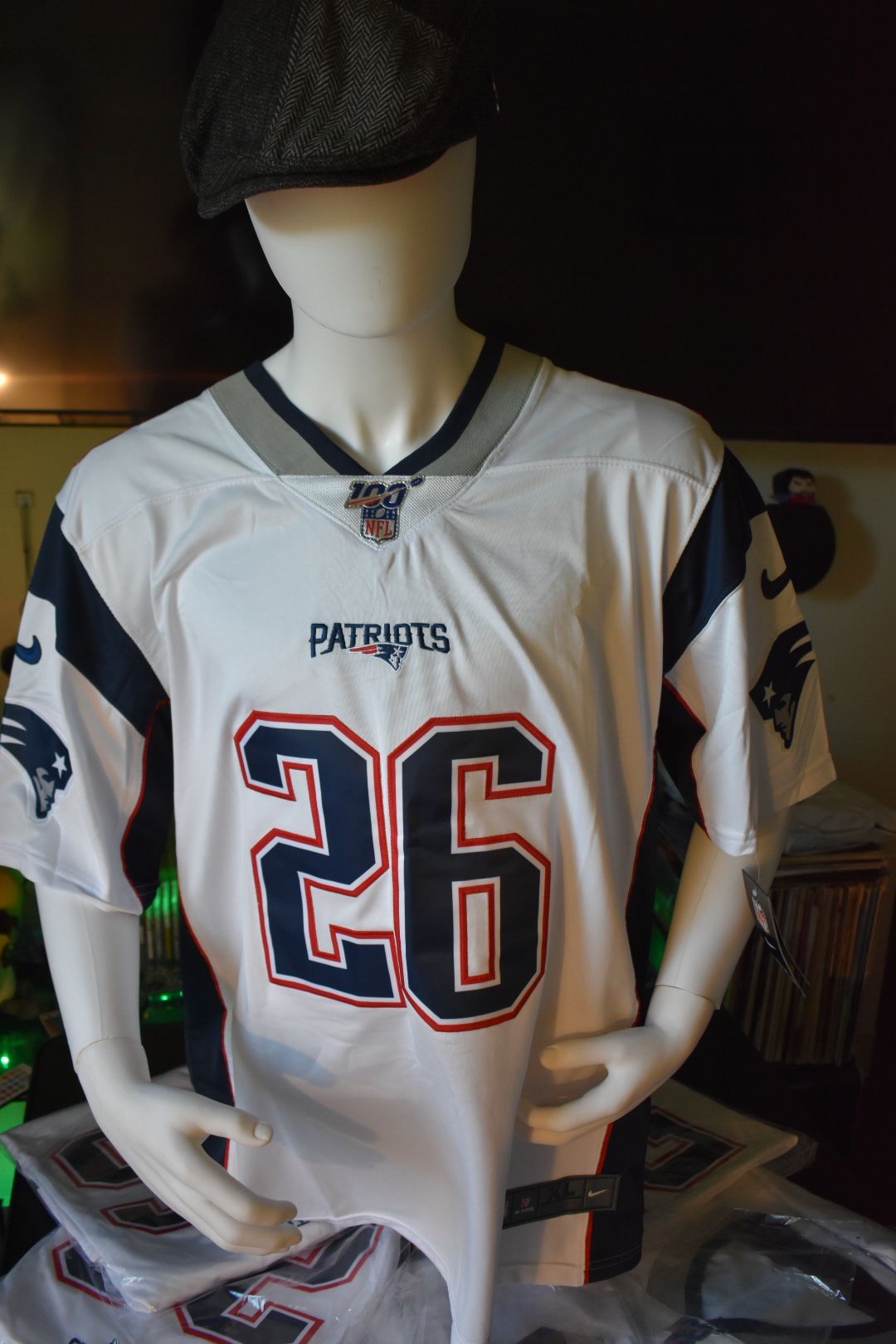 Patriots jersey,100th Anniversary Jerseys. SONY MICHEL #26 .pick up or ship.