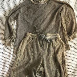 Free people Sweater & Shorts Set