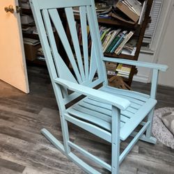 Beautiful Turquoise Rocking Chair