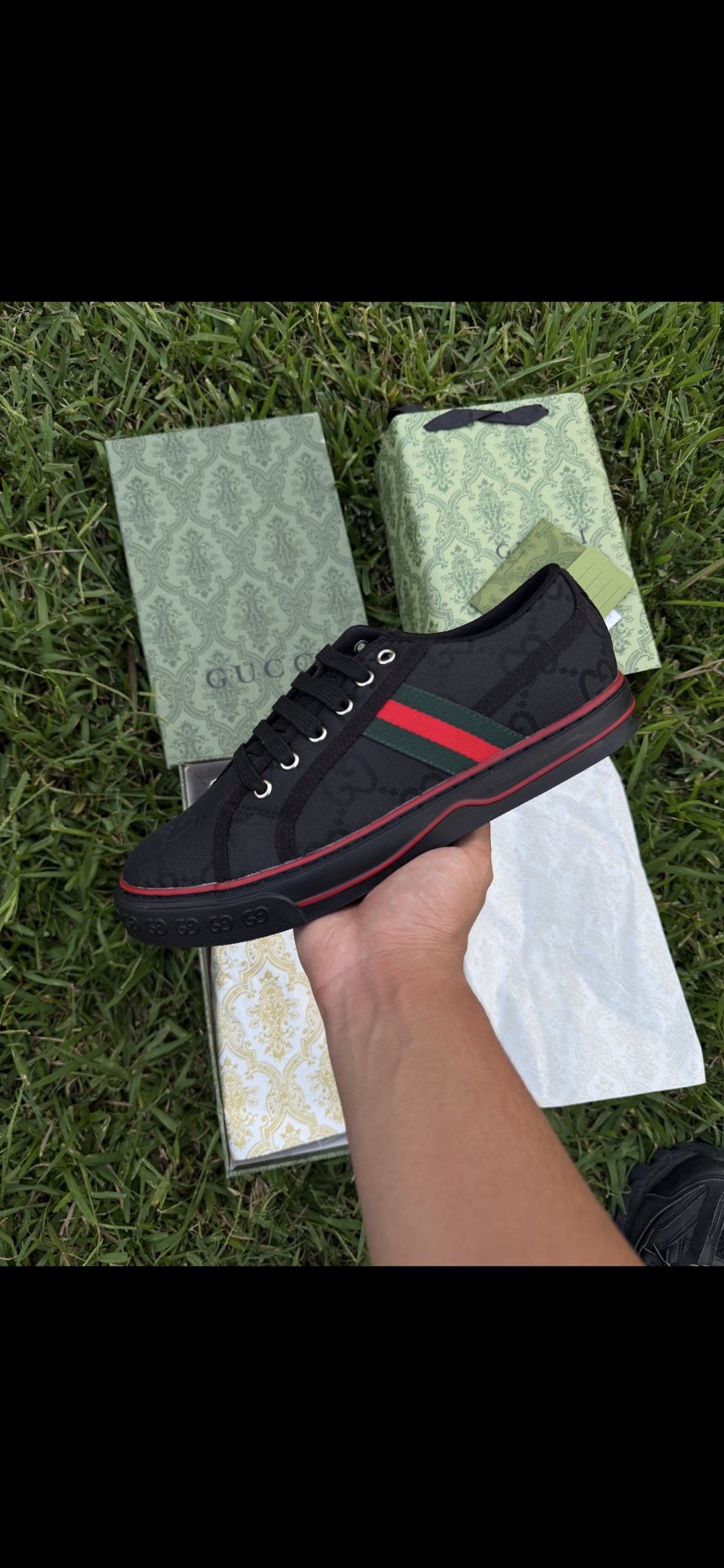 Black 1977 Designer Shoes Gucci