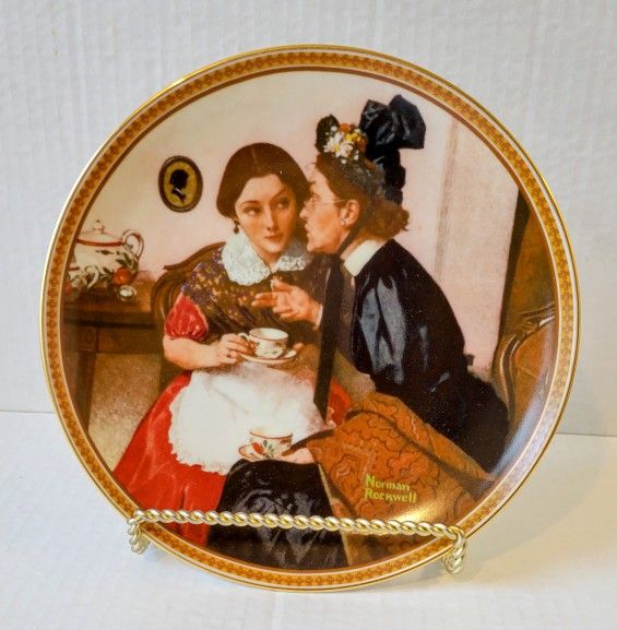 Norman Rockwell "Gossiping In The Kitchen"