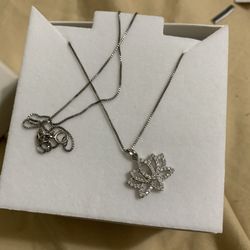Lotus necklace solid silver 20”