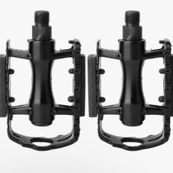 1 Pair Black Aluminium Alloy Mountain Road Lightweight Pedals Replacement Part Anti-Skid Sportinggoods Electric Modification Accessories