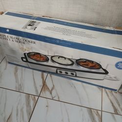 Triple Slow Cooker Buffet & Serve Still In Box