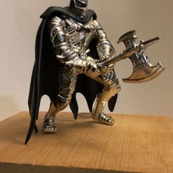 Chrome Age Batman With Swinging Battle Ax Motion 