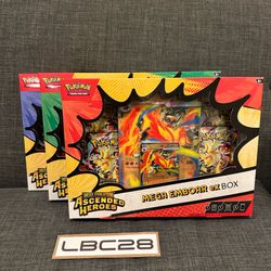 Ascended Heroes EX box | Mega Meganium Feraligatr Emboar