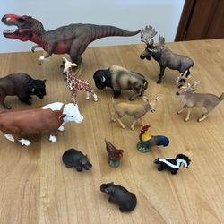 Lot of 13 Schleich Animal Figures - See Photos