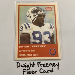 Dwight Freeney Indianapolis Colts Hall of Fame DE Fleer Card. 