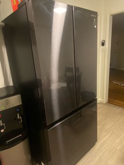 Samsung black stainless fridge