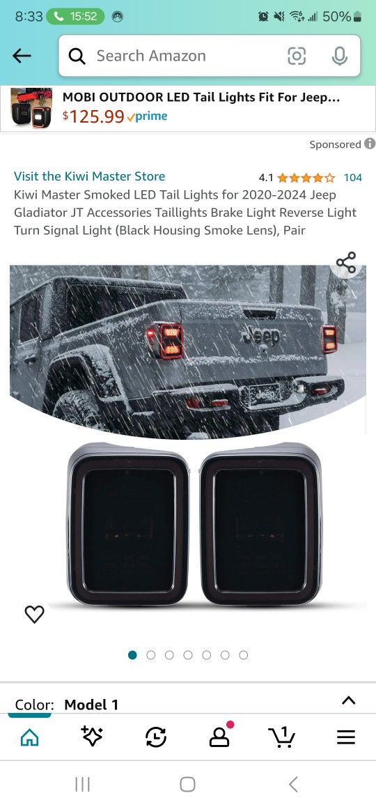 Jeep Gladiator Black Taillights