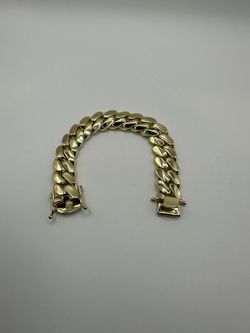 14k Gold Plated 18mm 8” 130+ Gram Handmade Miami Cuban Link