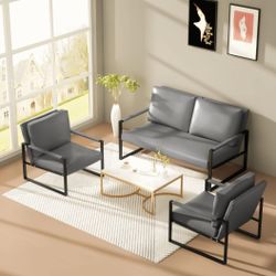 3 Pieces Armchair And Loveseat 