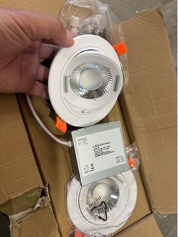 LED Recessed Downlight / Gimbal Light with Junction Box - $2 Each