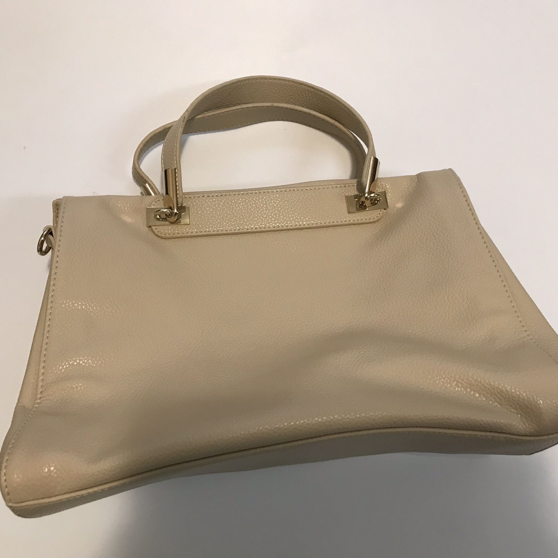 NEW Eva Mendes Beige Crossbody and Shoulder Handbag