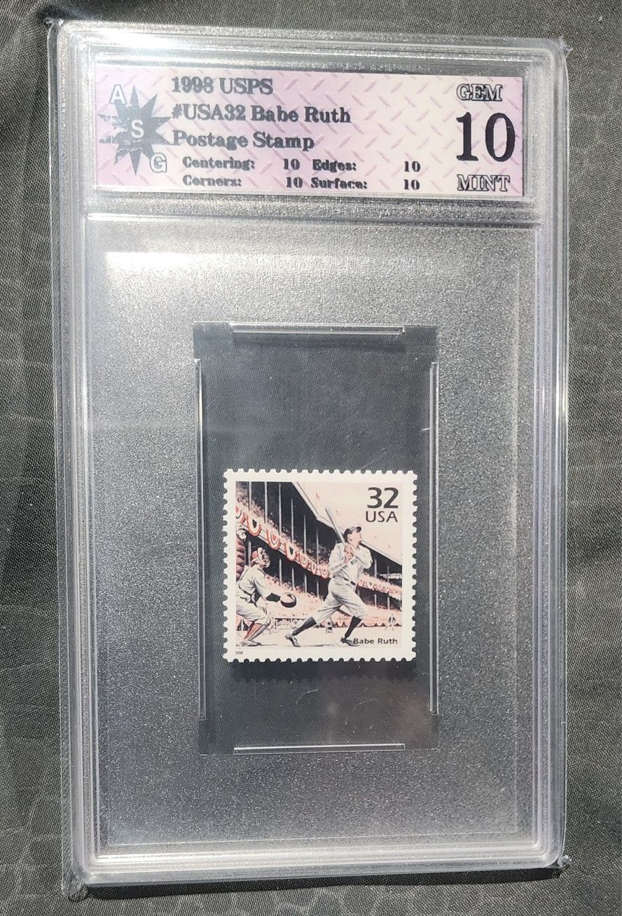 FS/NFT - ASG 10 - 1998 USPS 32 CENT BABE RUTH STAMP #USA32BABERUTH