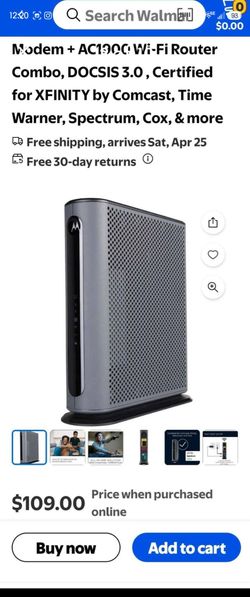 Motorola Modem + Wi-Fi Router Combo.
