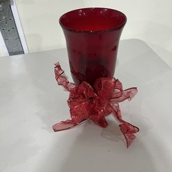 Christmas Glass Candle Holder