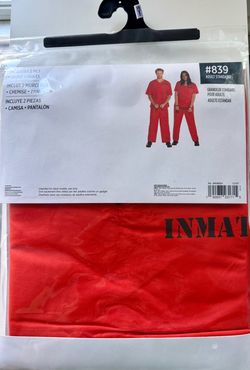 Halloween Adult Inmate Costume Incarcerated