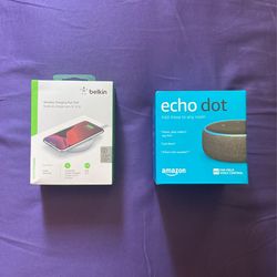 Echo Dot & Belkin Charger 