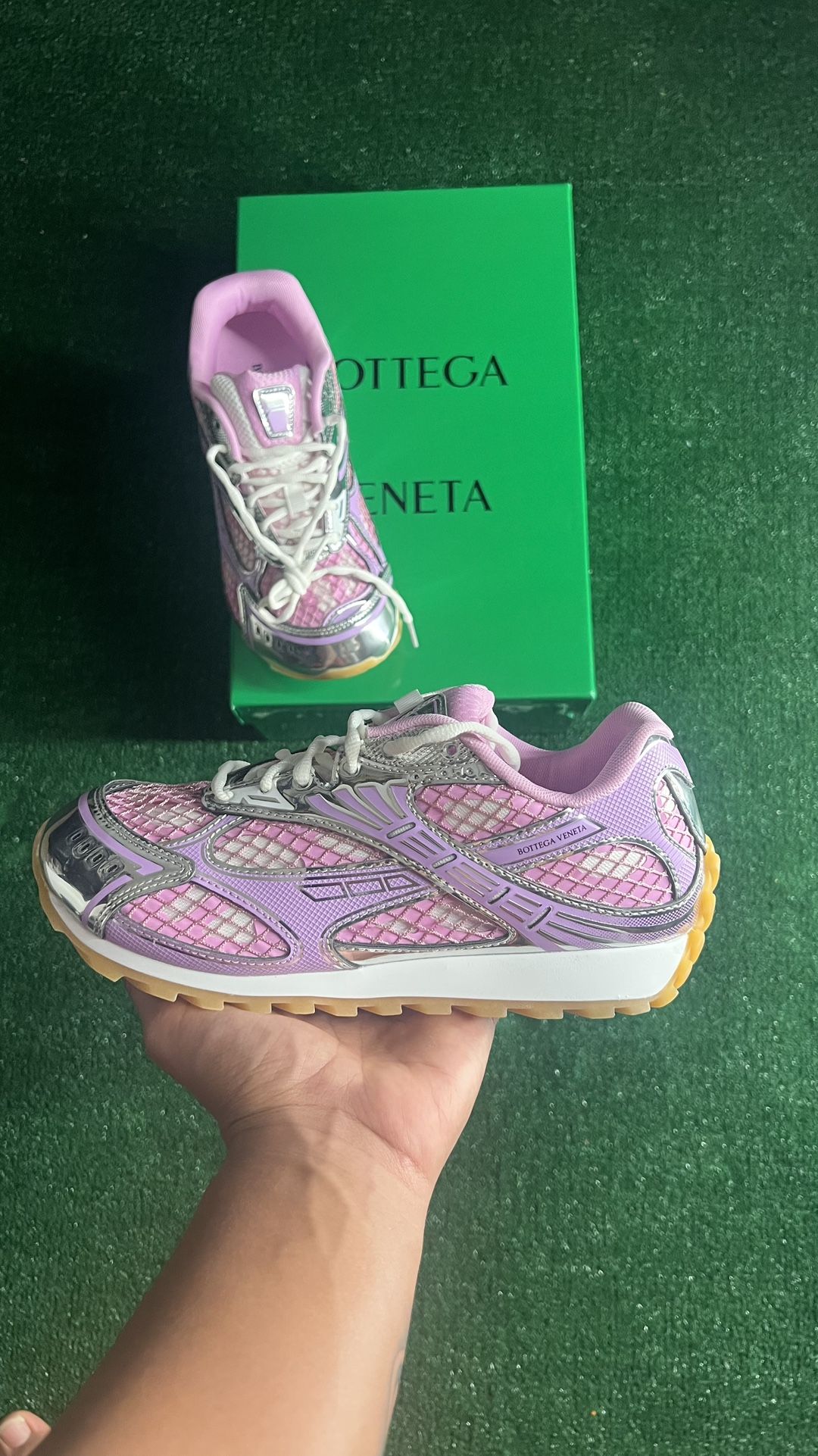 Pink Bottega Veneta Orbit