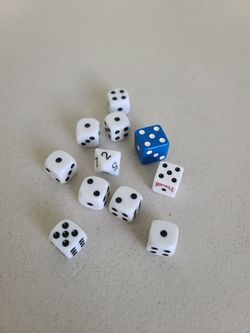 Board Game Rolling Dice 6 Sided Lot Set