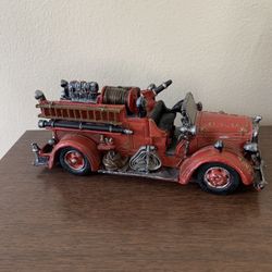 Vintage Detroit Fire Engine Ornament - Popular Imports Inc. No. 40614 