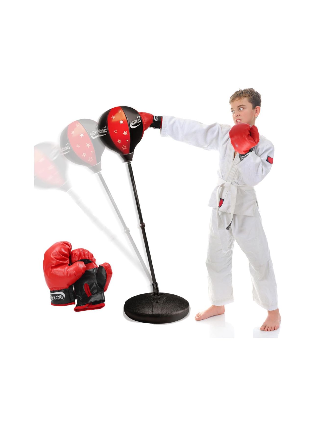 Punching Bag for Kids, Boxing Bag Toy with Boxing Gloves 
