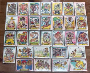 (30) 1988 Grossout Baseball Themed Cards - Selling As A Lot
