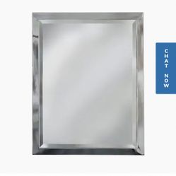 ALLEN ROTH CROME RECTANGULAR BATHROOM MIRROR BRAND NEW